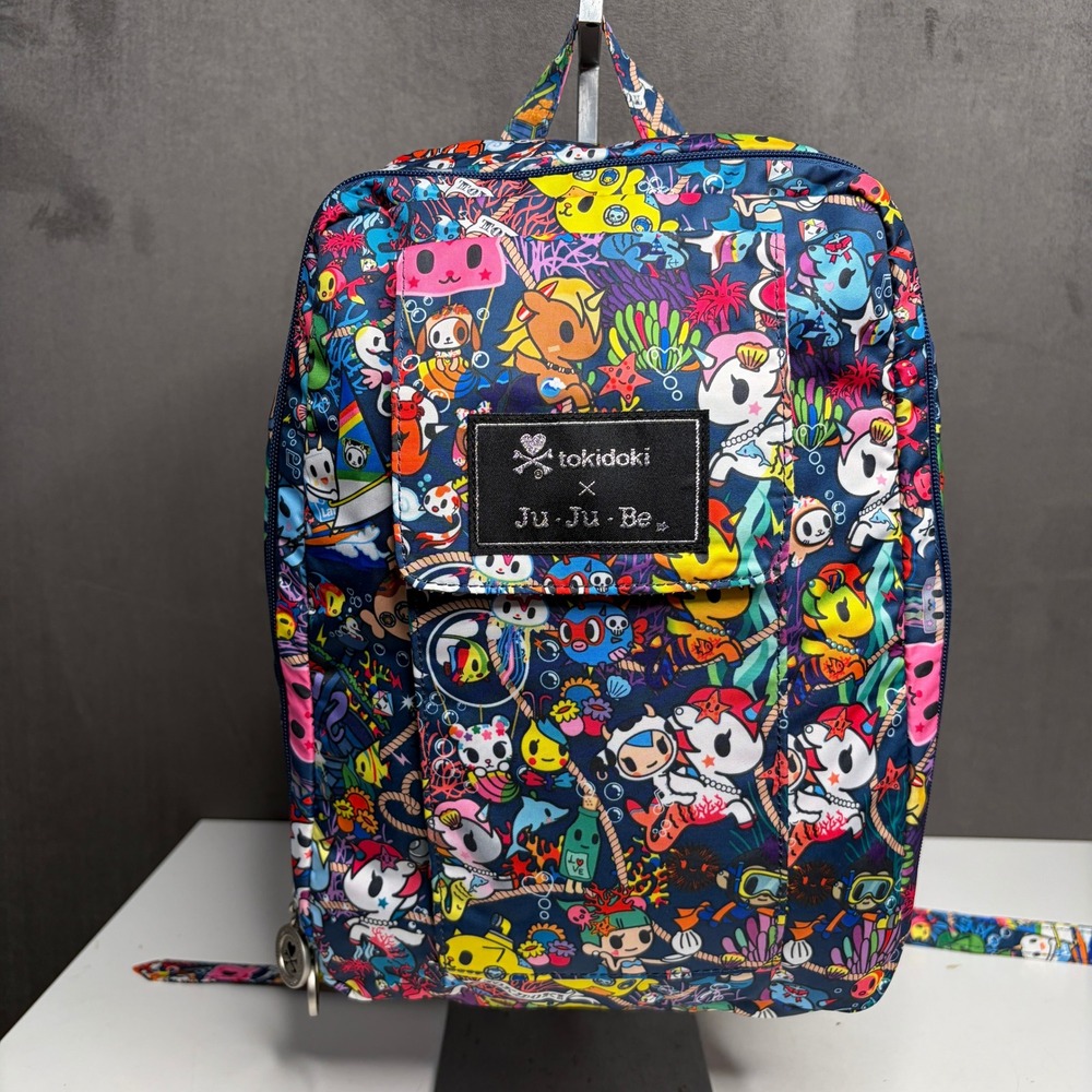 Tokidoki x Ju-Ju-Be MiniBe Backpack Sea Punk Book Bag Cartoon Travel Adjust New